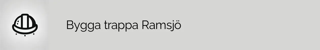 Bygga trappa Ramsjö